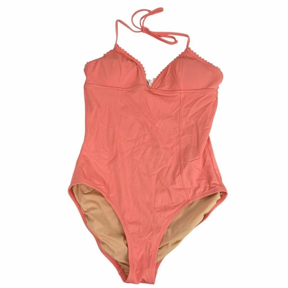 J. Crew Women’s size 10 One Piece Swimsuit Halter Triangle